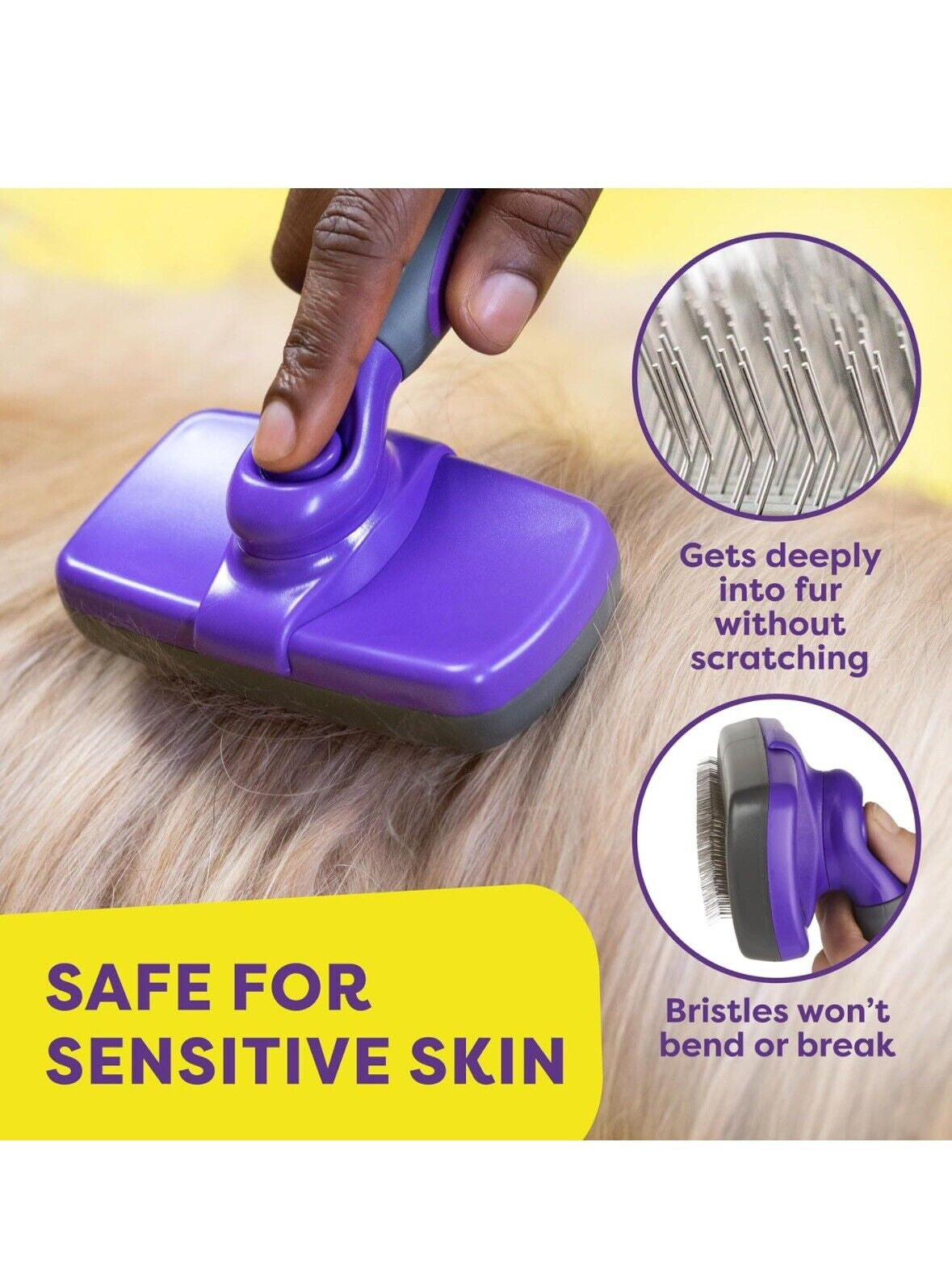 Dog , Cat Brush for Shedding Cat & Dog Grooming Self Cleaning